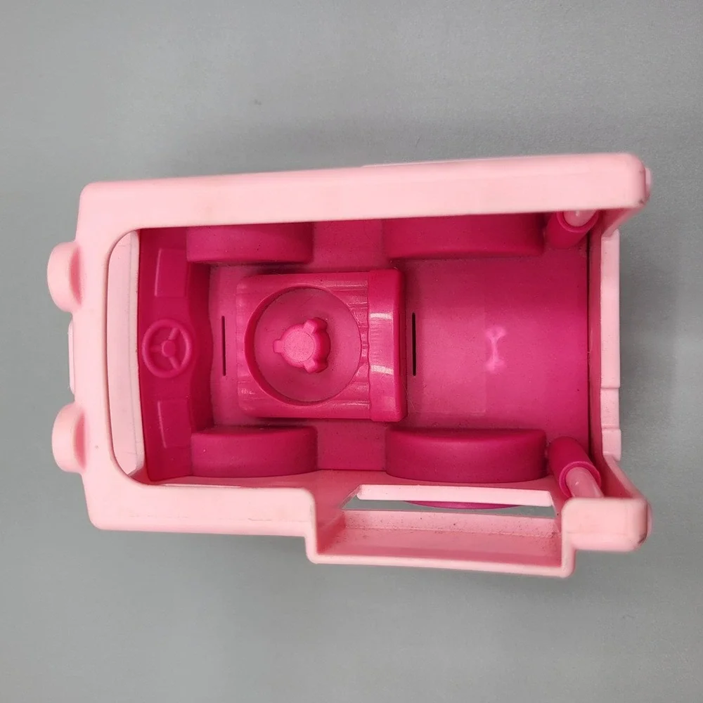 Fisher-Price Little People Barbie Ice Cream Truck Toy Pink Delivery Vehicle